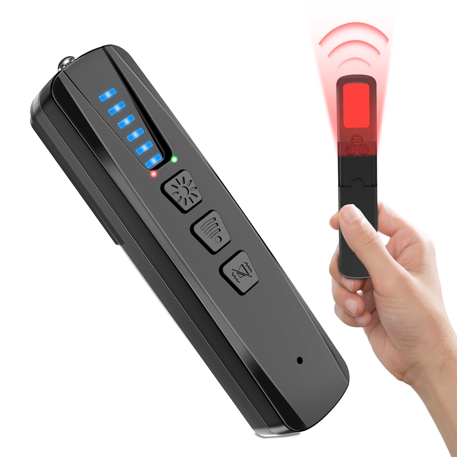 Amazon Elecvos Hidden Bug and Camera Detectors Anti Spy Camera Finder Listening Devices Scanner RF Signal GPS Tracker Detector Portable Rechargeable for Hotel Travel Bathroom Office Car Airbnb Ele...